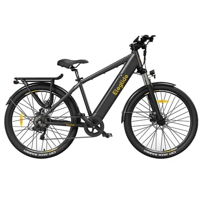 Eleglide T1 átlépős elektromos trekking kerékpár 27,5" 36V 13Ah 250W Shimano 7 sebesség, 25km/h, 100km hatótáv, IPX4, dupla tárcsafék - fekete
