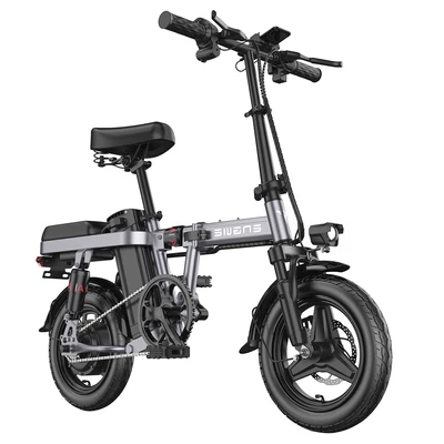 ENGWE T14 14" összecsukható elektromos kerékpár 250W, 25km/h, 48V 10Ah kivehető akkumulátor, városi, hordozható - Szürke