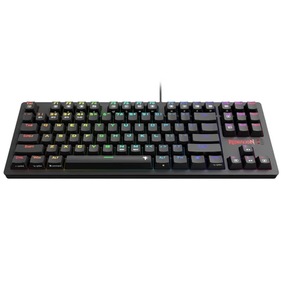 Redragon K598P-KBS TKL RGB Vezeték nélküli Mechanikus Billentyűzet (Bluetooth/2.4GHz/Kábel), Kék switch, Win/Mac