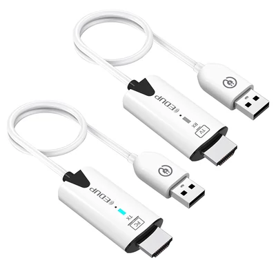 EDUP EH-WD9906 Vezeték nélküli HDMI adó-vevő, Plug & Play, képernyőt tükröz és bővít, 30m hatótáv, 1 vevő 8 adóhoz