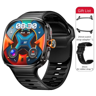 LOKMAT APPLLP 6 MAX okosóra, 3GB RAM, 32GB tárhely, 2,16" AMOLED kijelző, 4G/5G LTE támogatás, GPS helymeghatározás - Fekete
