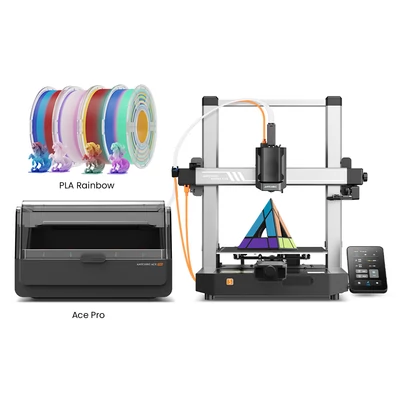 Anycubic Kobra 3 V2 Combo 3D nyomtató + 4kg szivárvány PLA filament – Precíz, színes nyomtatás, profi minőség