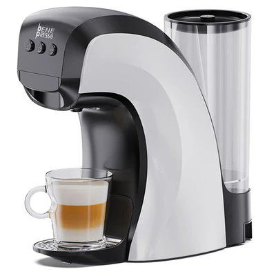 HIBREW H3B 3 az 1-ben kapszulás kávéfőző, 20 bar nyomás, 850 ml víztartály, 7 hőmérséklet beállítás, mágneses csésze tartó állítás