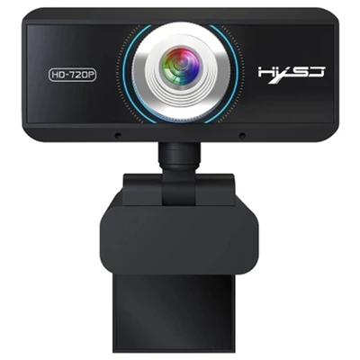 HXSJ S90 720P HD webkamera USB-vel, állítható szög, automatikus színkorrekció, beépített mikrofon laptophoz, PC-hez