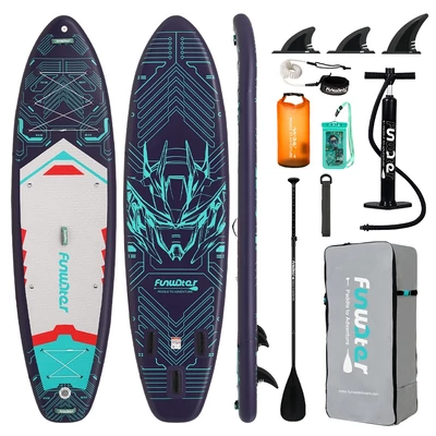 FunWater SUPFW50B stand up paddle board 350x90x15 cm – könnyű, stabil evezős deszka vízi sporthoz, max 150 kg teherbírással