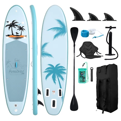 FunWater SUPFW37A stand up paddle board 335x84x15 cm – könnyű, stabil vízi evezős deszka 165 kg teherbírással, ideális paddle boardozáshoz