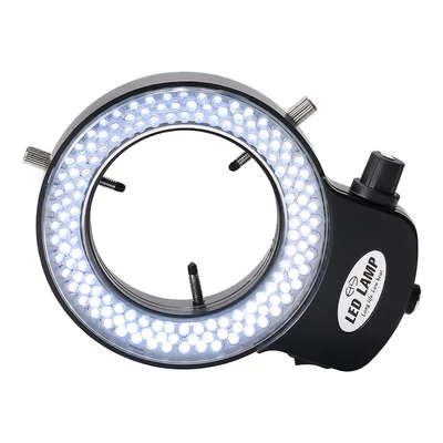 HAYEAR LED gyűrűs lámpa, 144 LED, 6500K fehér fény, ipari sztereó mikroszkóphoz