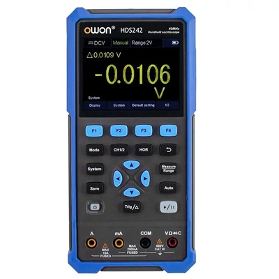 OWON HDS242 2 az 1-ben digitális oszcilloszkóp és multiméter, 40MHz, 250MSa/s, 20000 kijelzés