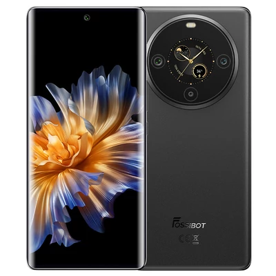 FOSSiBOT S3 Pro 4G okostelefon, 6.67" AMOLED kijelző, 64MP AI kamera, 6GB/128GB, 5000mAh, NFC, Android 14 - Fekete