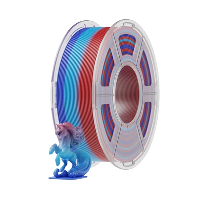 Mecpow PLA 3D nyomtató filament, 1 kg – Szivárvány színű, kiváló minőségű nyomtatáshoz