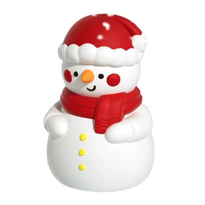 Hóember éjjeli lámpa, 3 fokozatú fehér fény, 500mAh akku, karácsonyi ajándék