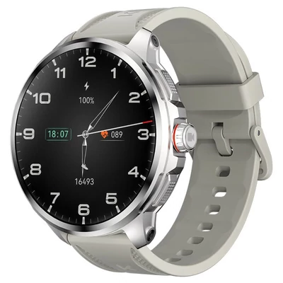 KUMI WATCH X3 Pro okosóra – 1.75" AMOLED kijelző, 4G hívás, 4GB+32GB tárhely, 2MP kamera, GPS, egészség- és sportkövetés – Ezüst
