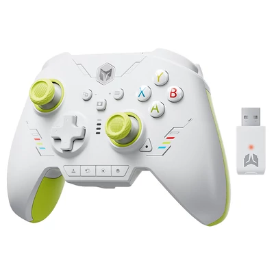 BIGBIG WON Rainbow 2 SE vezetékes/BT játékvezérlő – Hall effektus, 12-bit ADC, Switch/PC/Android/iOS kompatibilis - Zöld