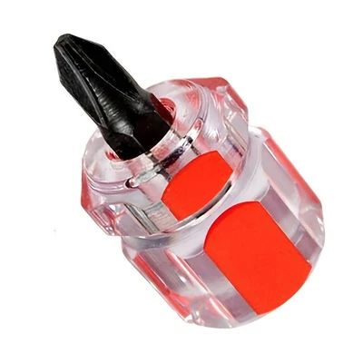 Mini laposfejű csavarhúzó varrógép javításához – piros színű szerszám