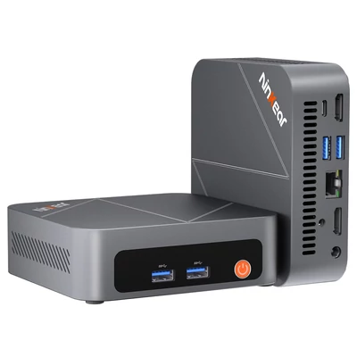 Ninkear M7 Mini PC, Ryzen 5 7430U, 16GB RAM 512GB SSD, 4K tripla kijelző HDMI+Type-C, WiFi 6, BT 5.2, USB, LAN