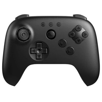 Az 8BitDo 64 Bluetooth játékkonzol kontroller Analogue 3D, Switch 1/2, Windows és Android eszközökhöz - Fekete színben