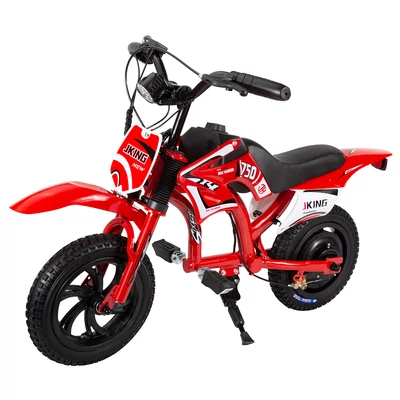 JKING C6 Elektromos gyerek motor, 200W, 2600mAh akku, 12'' kerék, 16km/h, 2 óra üzemidő, 12km hatótáv - Piros