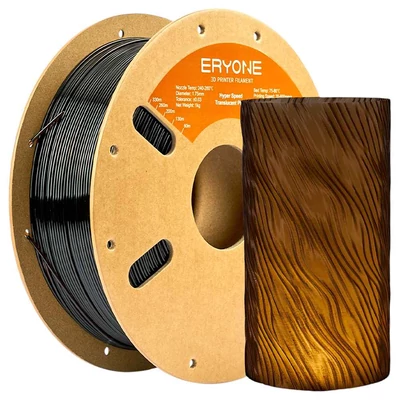 ERYONE nagysebességű áttetsző PETG filament, 3D nyomtatáshoz - 1 kg Cserszínű