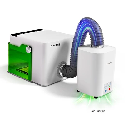 Mecpow M1 FDA Class 1 5W lézergravírozó + levegőtisztító, precíz vágás és gravírozás fához, műanyaghoz, bőrhöz
