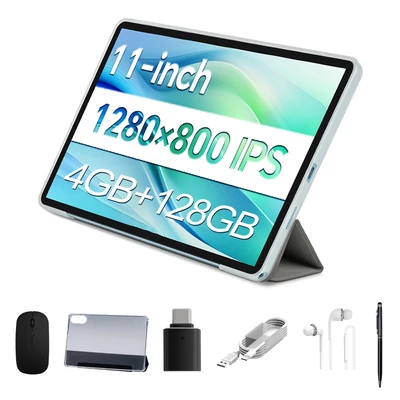 Teclast P50 tokkal – 11” Android 14 tablet, Octa-Core, 4+8GB RAM, 128GB tárhely, WiFi, BT 5.0, GPS, 7000mAh, 5+8MP kamera