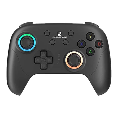 ANBERNIC RG P01 játékvezérlő – Hall szenzorok, giroszkóp, Bluetooth/vezeték nélküli/vezetékes, PC, Switch, Android, iOS, Steam kompatibilis - Fekete