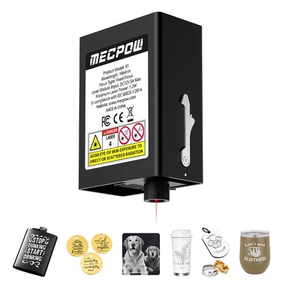 Mecpow R1 1064nm 1.2W infravörös lézermodul M1 / X3 sorozatú lézergravírozóhoz