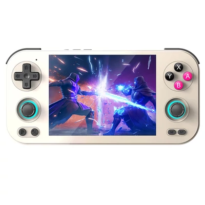 ANBERNIC RG476H retro AI játékkonzol, 4.7" 120Hz kijelző, Android 13, 8GB RAM 128GB tárhely, többplatformos emuláció -  Retro szürke