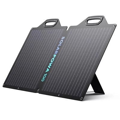 BigBlue SolarPowa 100 100W hordozható, összecsukható napelem állvánnyal, 23,5% hatékonyság, IP65 vízálló