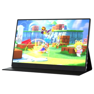 AOSIMAN 156FCT hordozható érintőképernyős monitor, 15.6" Full HD, mini HDMI, Type-C, beépített hangszóró