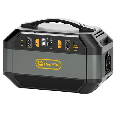 Flashfish P56 hordozható erőmű, 288Wh/78000mAh akkumulátor, 330W szinuszos inverter, 600W csúcsteljesítmény, napelemes töltés, LED kijelző
