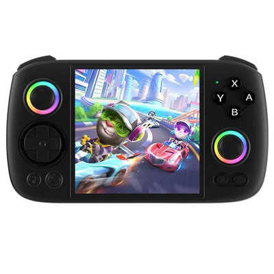 ANBERNIC RG Cube játékkonzol – Android 13, 8GB RAM, 128GB tárhely, 3.95" érintőkijelző, 5G WiFi, BT 5.0, 7 órás játékidő - fekete