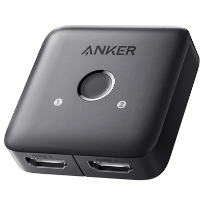 Anker 83H1 2x1 HDMI kapcsoló 4K@60Hz HDR-rel, 3D, Dolby, laptop, PC, Xbox, PS5/PS4 és projektor kompatibilitással