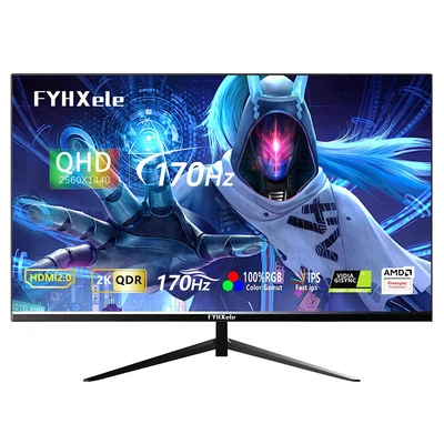 FYHXele FY27QHM2 27" QHD IPS monitor, 170Hz, 1ms, FreeSync, 100% sRGB, HDMI/DP, dönthető, VESA kompatibilis