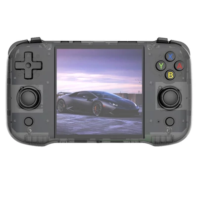 Retro R46S játékkonzol, 4" IPS kijelző, 16+64GB tárhely, 1GB RAM, erős hangszóró, hosszú üzemidő, WiFi - fekete