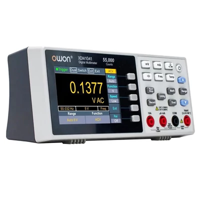 OWON XDM1041 digitális multiméter, 55000 számlálás, True RMS, nagy pontosság, 3.5" TFT LCD kijelző