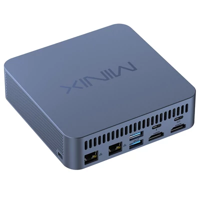 MINIX N512 Mini PC, Intel Core i5-12600H (12 mag, 4.5GHz), 16GB DDR5 RAM, 512GB SSD, 3 kijelzős Thunderbolt, WiFi 6, BT 5.2, 2.5G LAN