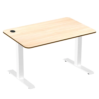 ACGAM JSZ-3 állítható magasságú íróasztal váz fehér színben, fa asztallappal