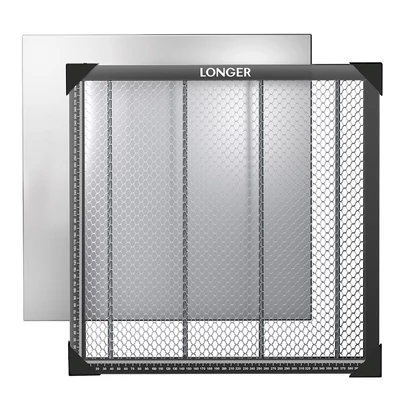 LONGER Lézerágy 440×440×22 mm – precíziós munkalap lézervágókhoz