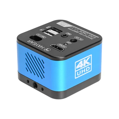 HAYEAR HY-6800 4K mikroszkóp kamera 60FPS-el, ipari digitális C-Mount kamera forrasztáshoz, PCB és telefonjavításhoz