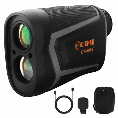 CIGMAN CT-800Y 800 m Golf Távmérő – 6x nagyítás, zászlórúd-zár, mágneses pánt, USB-s újratölthető