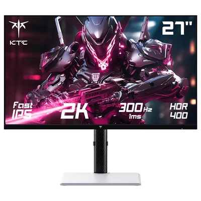 KTC H27E6 27” Gamer Monitor, QHD IPS, 300Hz/240Hz, HDR400, 1ms, FreeSync & G-Sync, 144% sRGB, VESA, HDMI 2.1, DP 1.4