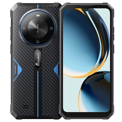 FOSSiBOT F105 strapabíró okostelefon, 6.7" HD+ kijelző, 10300mAh, 4GB+64GB, Android 14, 4G, IP68, Face ID, GPS