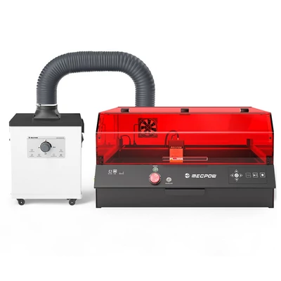 Mecpow X4 Pro 22W FDA Class 1 lézervéső + P150 150W füstelszívó, profi gravírozáshoz