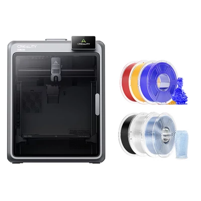 Creality K2 Pro 3D nyomtató + 6 kg Mecpow nagysebességű PETG filament – piros/fekete/világoskék/áttetsző/kék/sárga