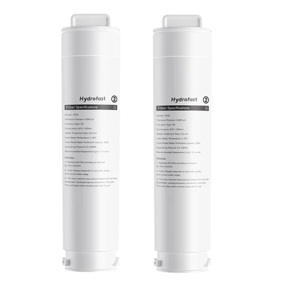 2 darab Hydrofast HF02 RO szűrő W100 víztisztítóhoz – csere szűrő készlet tiszta vízért