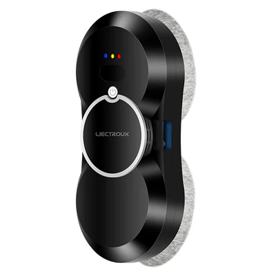 Liectroux HCR-10 ablakmosó robot – ultrahangos permetezés, 2800Pa szívóerő, ultravékony kivitel, 30ml víztartály - fekete 