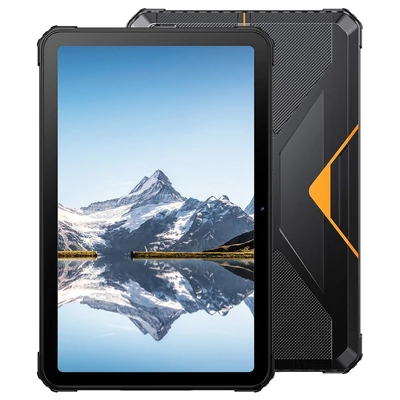 FOSSiBOT DT1 strapabíró tablet – Android 13, 10.4" 2K kijelző, 8+256GB, 4G Dual SIM, IP68 víz- és porálló, 11000mAh gyorstöltés - narancs