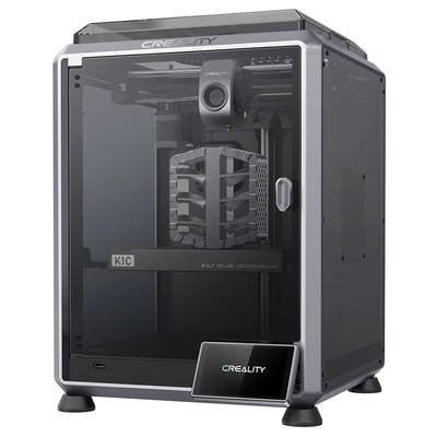 Creality K1C 3D nyomtató – szürke, nagy sebességű és precíz 3D nyomtatás otthonra