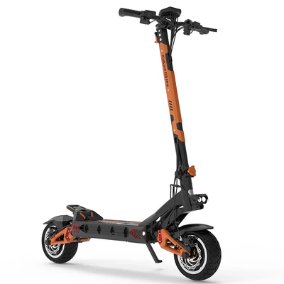 KuKirin G3 Pro 2024 terepre való elektromos roller 2400W összteljesítmény, 80 km hatótáv, 65 km/h, kivehető akkumulátor, IP54 vízálló, hidraulikus fék