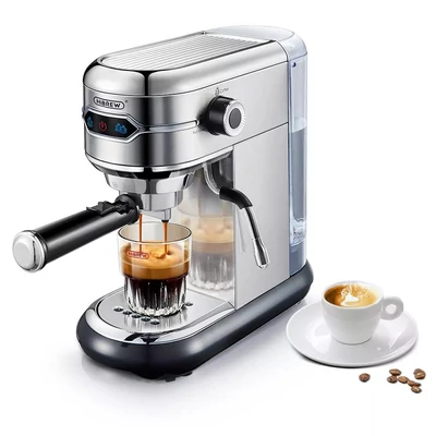 HiBREW H11 1450W eszpresszógép, 19 Bar félautomata kávéfőző otthoni és irodai használatra